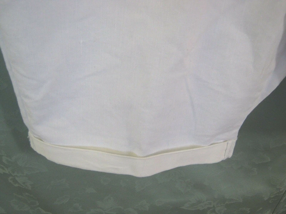 Bermudas de mezclilla Y2K Pure Energy talla grande 24W blancas con puños 11" nuevas con etiquetas Foto 2 de 4