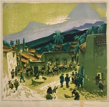 Morning in Mexico : Gustave Baumann : Archival Quality Art Print