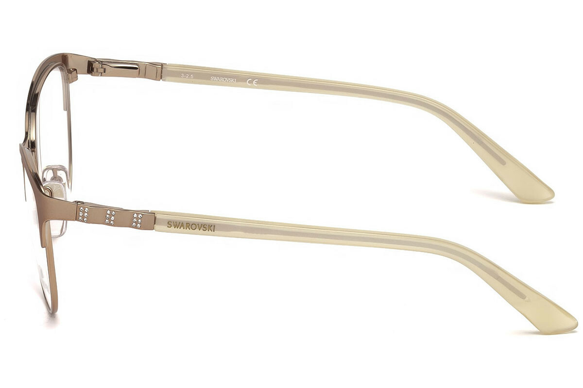 Swarovski Game SW5168 033 Rose Gold Beige Metal Eyeglasses 53-16