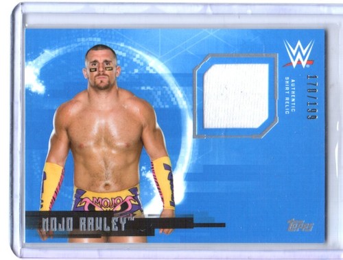 WWE Mojo Rawley 2017 Topps Undisputed Event Worn Shirt Relic Card SN 170 of 199
