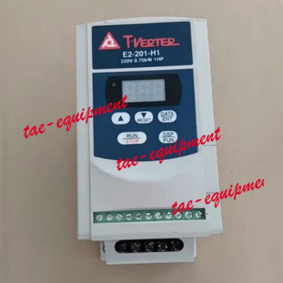 Used & Tested Taian E2-201-H1 220V 0.75KW Inverter Replace E2-201-H1A E2-201-H1F