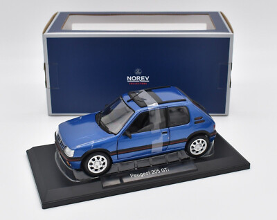Norev 1/18 - Peugeot 205 GTI 1.9 1991 MKII - Miami Blue - Toit Ouvrant - NEUVE