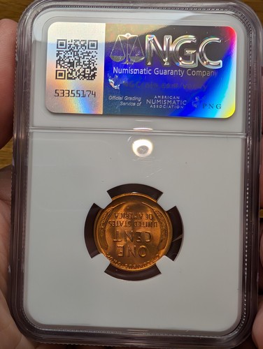 1955-S US 1c NGC MS 66 RD - Picture 2 of 11