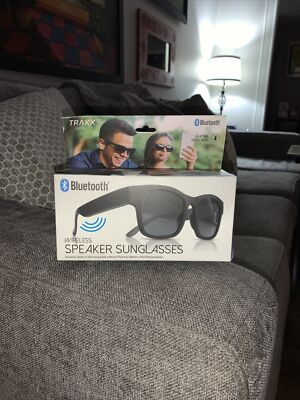 Traxx Wireless Speaker Sunglasses New