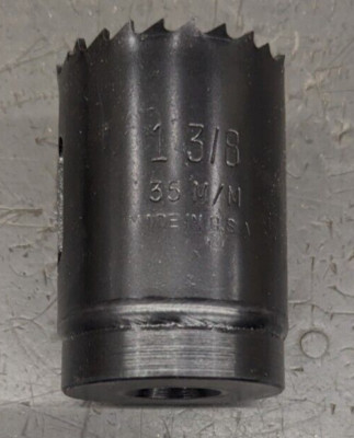 MK Morse A224 1-3/8'' or 35mm Hole Saw Bi-Metal NOS USA