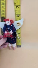 Primative by Cynthia Grady Raggady Angel Ornament 6" with original tags