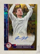 JIMMER FREDDETTE 2024 Topps Chrome U.S. Olympic GOLD Ref AUTO # 48/50 Autograph