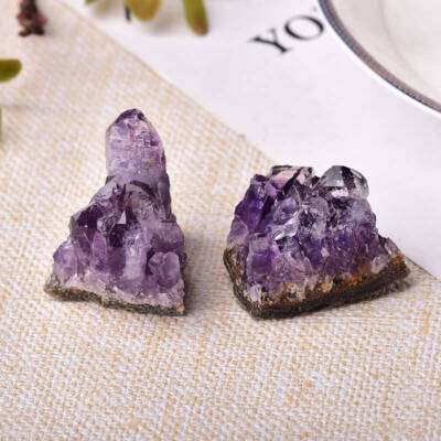 5pcs Natural Quartz Amethyst Crystal Cluster Energy Druzy Geode Mineral Stone
