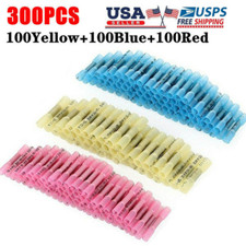 300X Waterproof Heat Shrink Crimp Butt Wire Connectors Splice Terminals AWG Kit