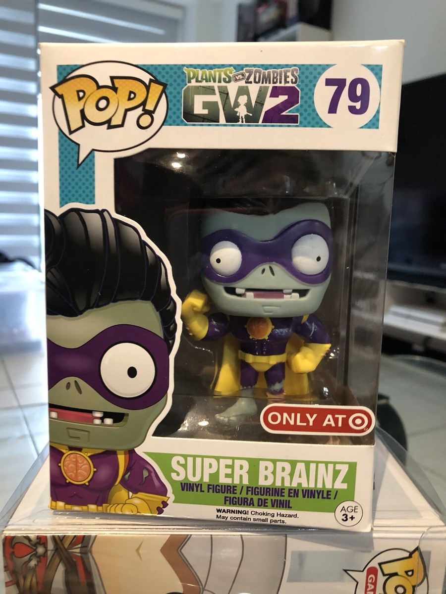 New Retired Funko Pop Games Plants Vs Zombies Super Brainz #79