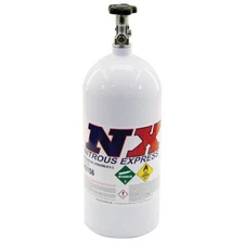 NX Nitrous Express 10LB Bottle W/ Lightning 500 Valve (6.89 Dia. X 20.19 Tall)