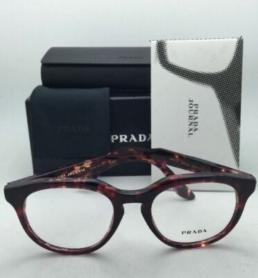 New PRADA JOURNAL Eyeglasses VPR 13S UBO-1O1 48-18 Brown  display picture 3