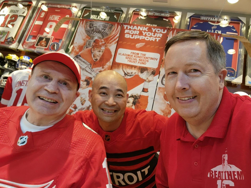 Vladimir Konstantinov Autographed Detroit Red Wings Puck JSA COA - Image 2 of 4