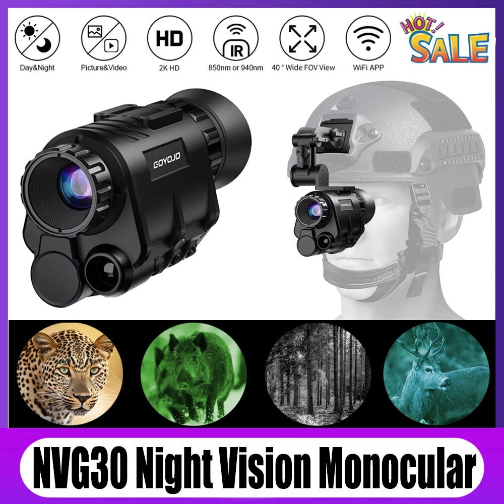 NVG30 NVG10 IR 1920x1080p Night Vision Goggles Monocular WiFi F