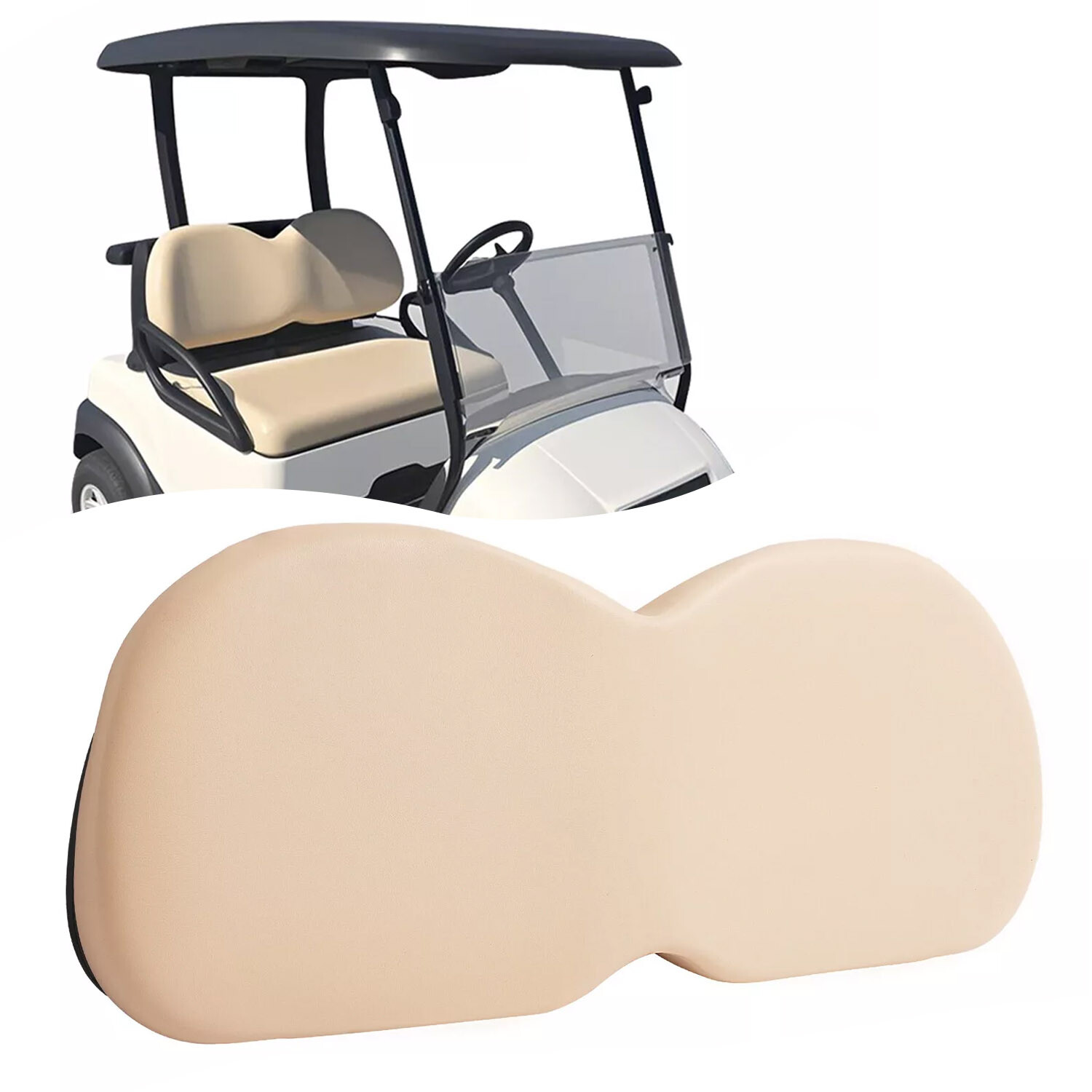 For Club Car Precedent 04-Up Golf Cart Front Seat Back Cushion Replace Assembly