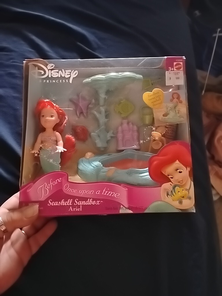 Disney Princess Before Once Upon A Time Ariel Seashell Sandbox Doll New Damaged