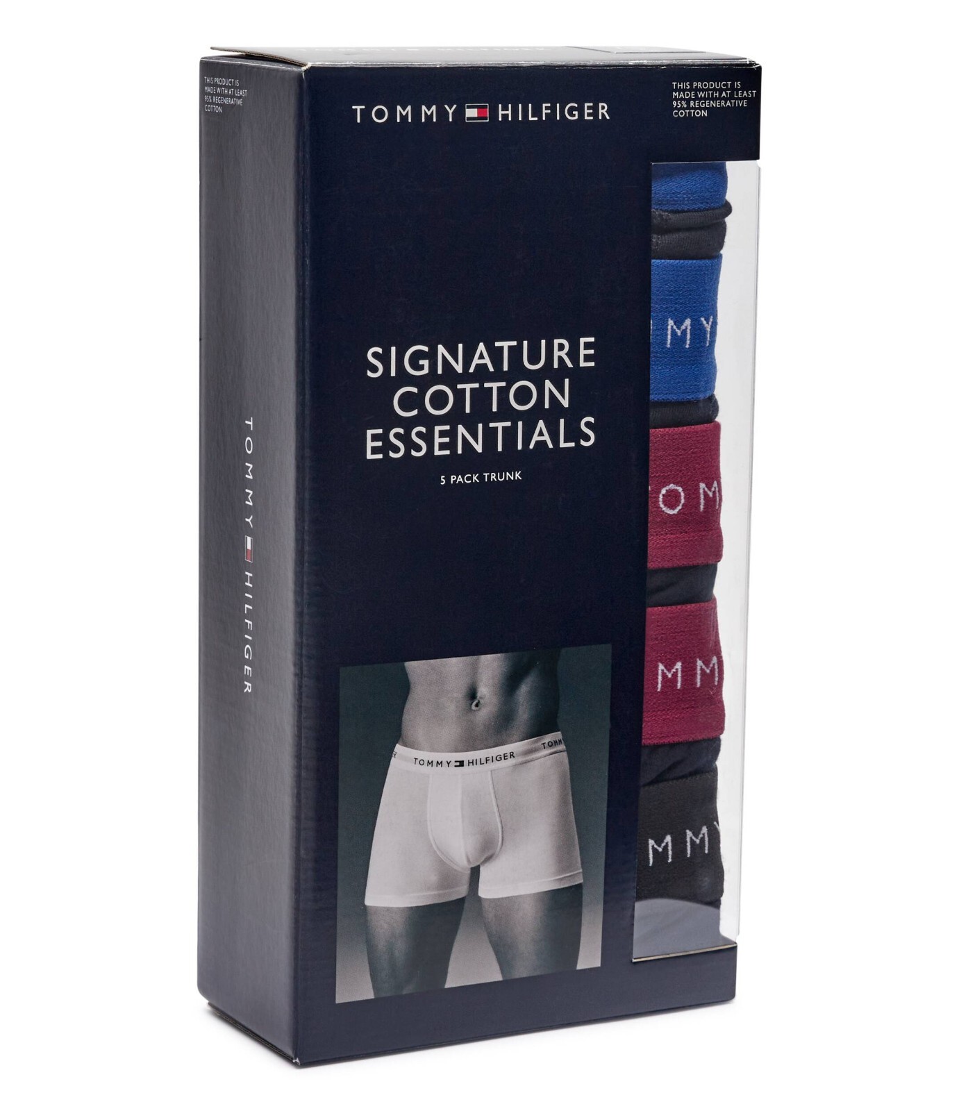 Tommy Hilfiger Signature Cotton Essentials Trunk 5-Pack Blue Grape Black Size M image 10
