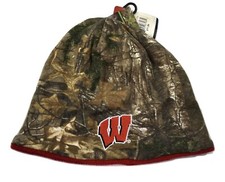 Real Tree Youth Boys Wisconsin Badgers Beanie Hat New