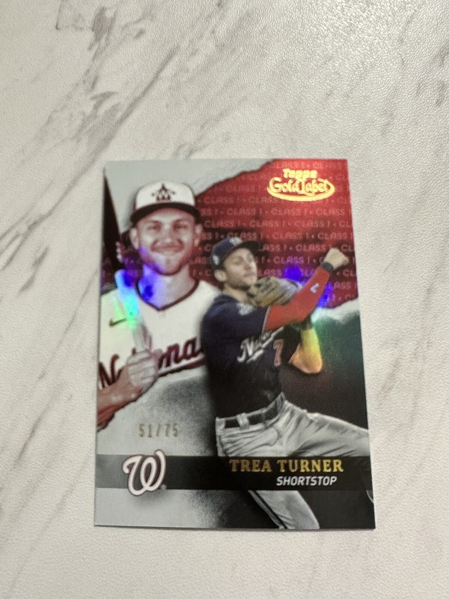2020 Topps Gold Label Class 1 Red #'d /75 Trea Turner | eBay