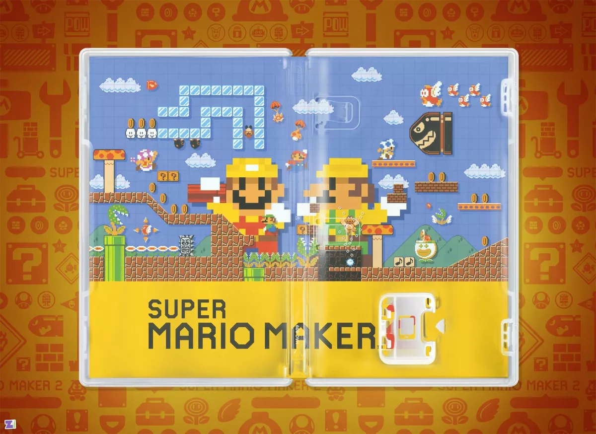 Super Mario Maker 2 Replacement Case: Double-sided Insert for Nintendo  Switch | eBay