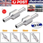 2X 6/8/10/12mm One Way Non Return Check Valve Air Fuel Petrol Diesel Oil Vacuum