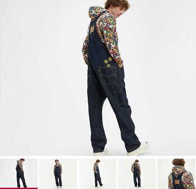 NEW MEN'S XS S L XL XXL LEVI'S X SUPER MARIO JEAN OVERALLS NEW MEN'S XS S L XL XXL LEVI'S X SUPER MARIO JEAN OVERALLS