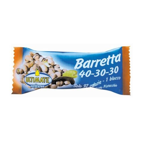 ULTIMATE ITALIA Barretta 40-30-30 Gusto pistacchio - Barretta proteica da 27 g - Foto 1 di 1