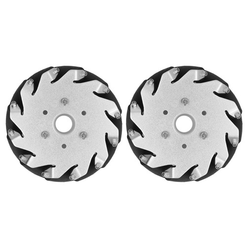 (rechts) 2 Sätze 127 mm/5 Zoll omnidirektionales Rad 45 kg Last Chassis Car Kit LJ