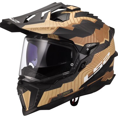 LS2 Explorer C Trick MX701 - Enduro Motorcycle Helmet with Visor Off Road
