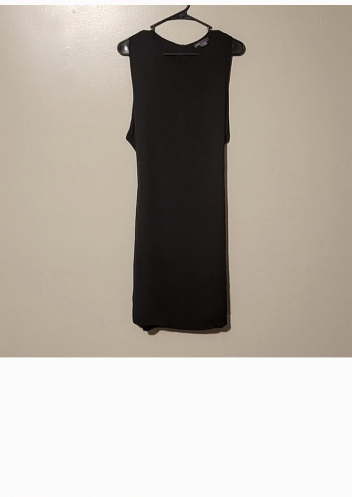 Vince Womens Black Tie Back Sleeveless Dress Size Medium
