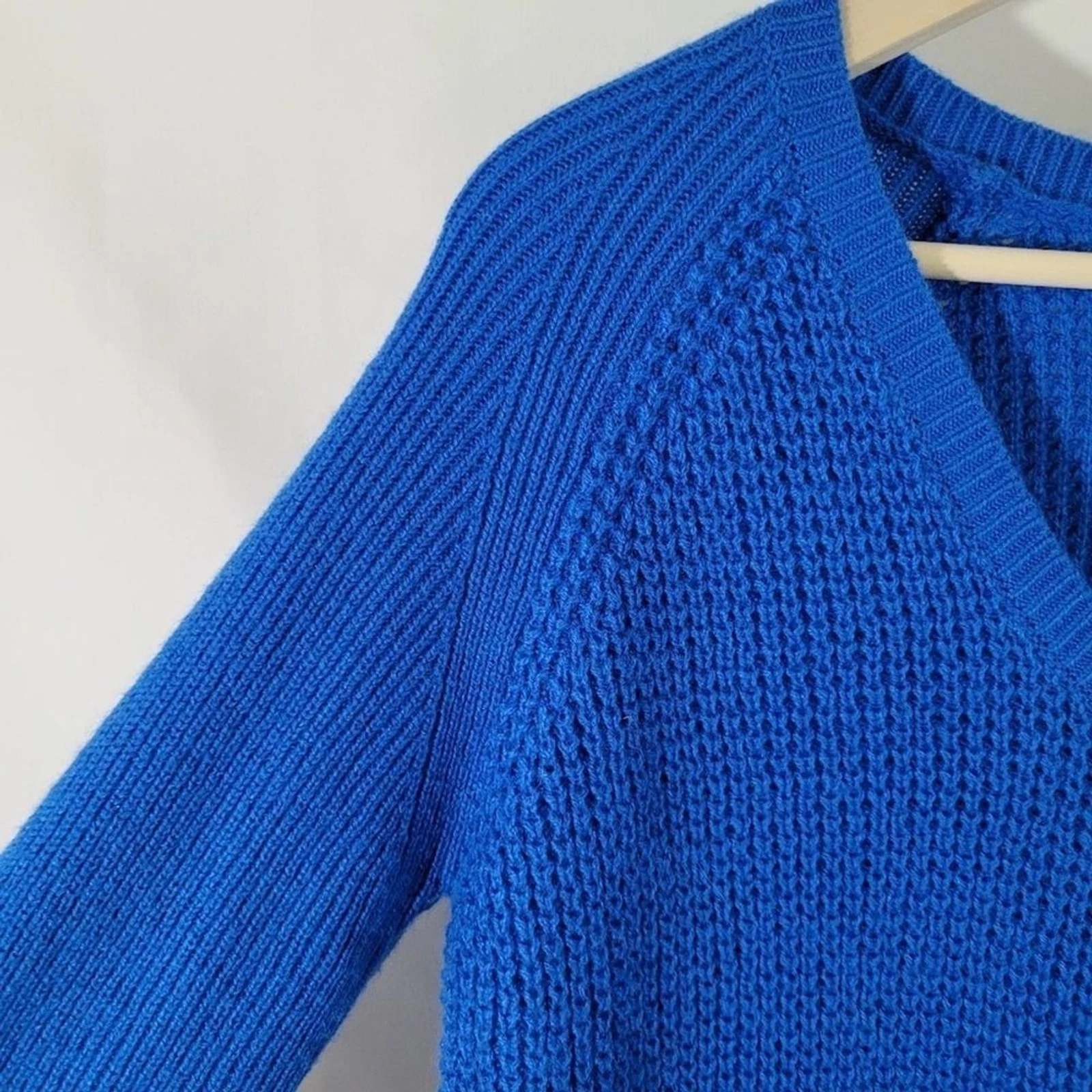 lole royal wool blend cable knit oversized sweater