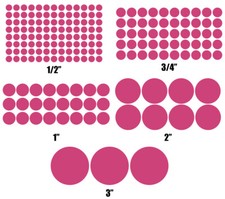 Polka Dot Stickers Permanent Outdoor Glossy Vinyl Decals - Pick Size And Color Polka Dot Stickers Permanent Outdoor Glossy Vinyl Decals - Pick Size And Color