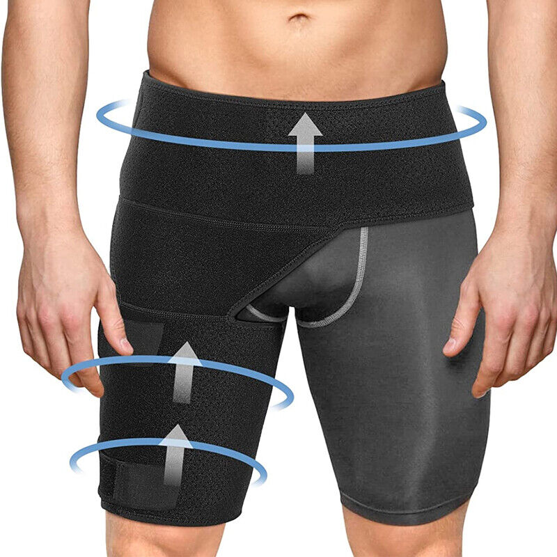 Hip Thigh Support Brace Groin Compression Wrap Fast Pain Relief