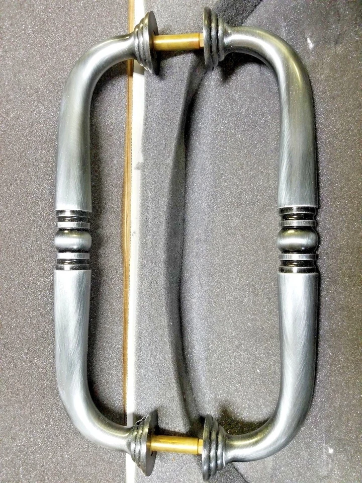 Manija de tirador de puerta de diseño espalda con espalda Alno D210-BB-AP Foto 2 de 3