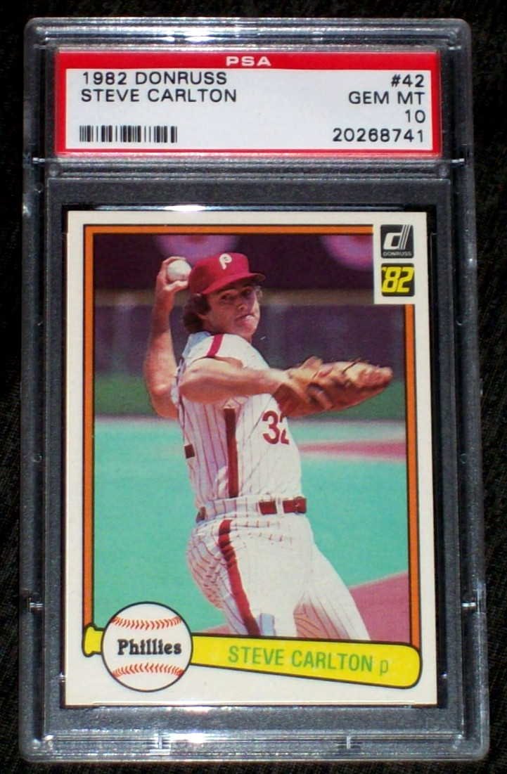 1982 Steve Carlton #42 Donruss PSA 10 Philadelphia Phillies