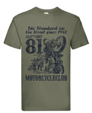 Hells Angels Support 81 Big Red Machine T-Shirt "LE STANDARD SUR LA RUE" NEUF
