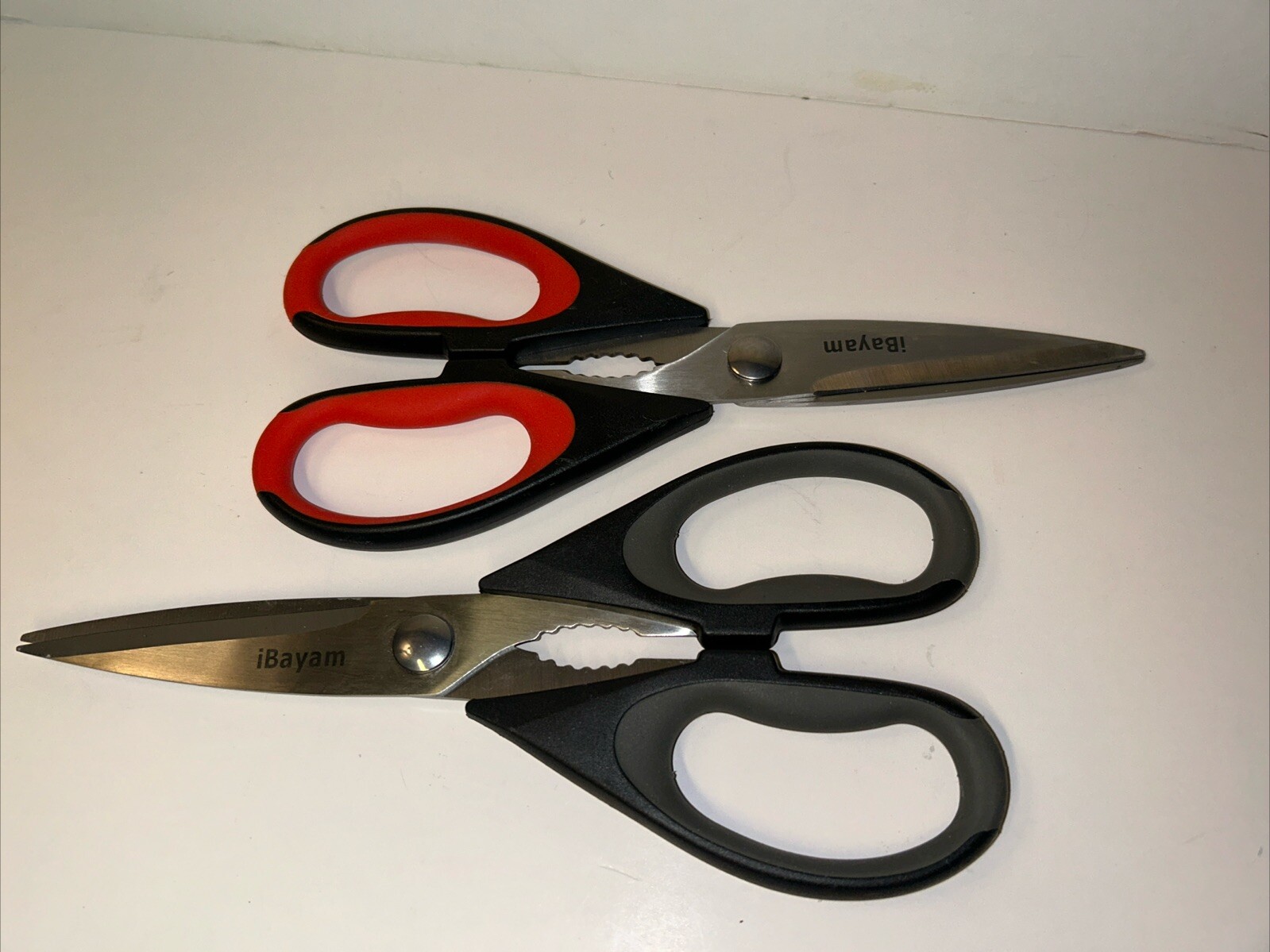 Scissors Heavy Duty Multipurpose Kitchen Scissors Stainless Steel Red Black New-image