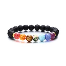 Colorful Volcanic Stone Bracelet