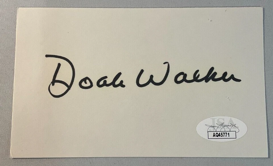Doak Walker Signed Index Card JSA Cert w/COA Detroit Lions HOF Heisman (d.1998)! - Image 2 of 4