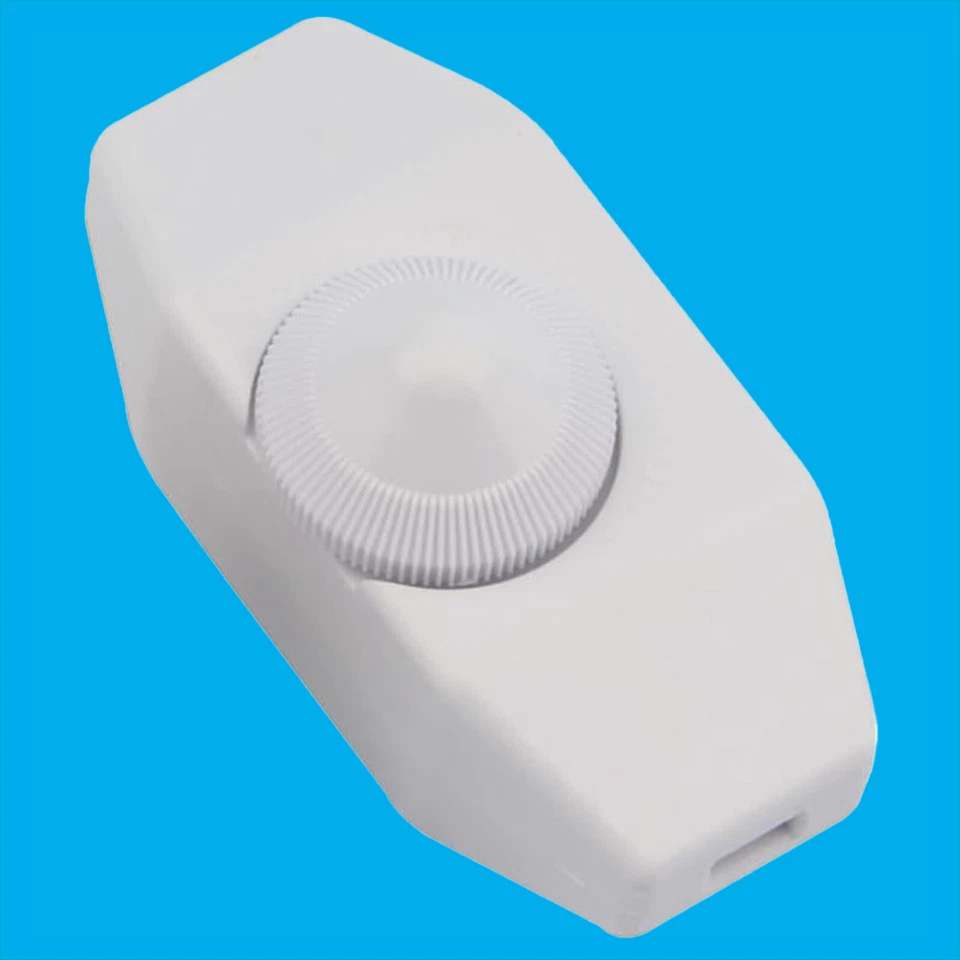 4-150W Universal Inline Lighting Lamp Dimmer Rotary Knob Switch Incandescent LED - Image 2 of 4