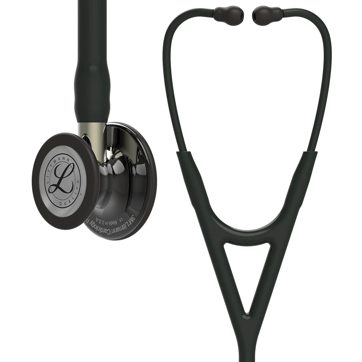 Littmann Cardiology IV Diagnostic Stethoscope: Polished Smoke & Black - Champagn