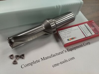 U drill 7/8''x2-3/4''x5-3/4'', 1'' shank, index, w. Extra 10 WCMX04 inserts #UD-78