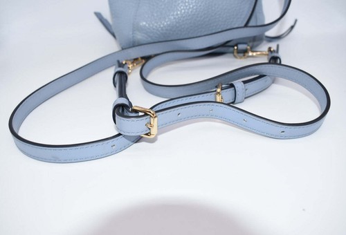 Michael Kors Viv Extra-Small Pebbled Leather Backpack in Baby Blue - Picture 6 of 15