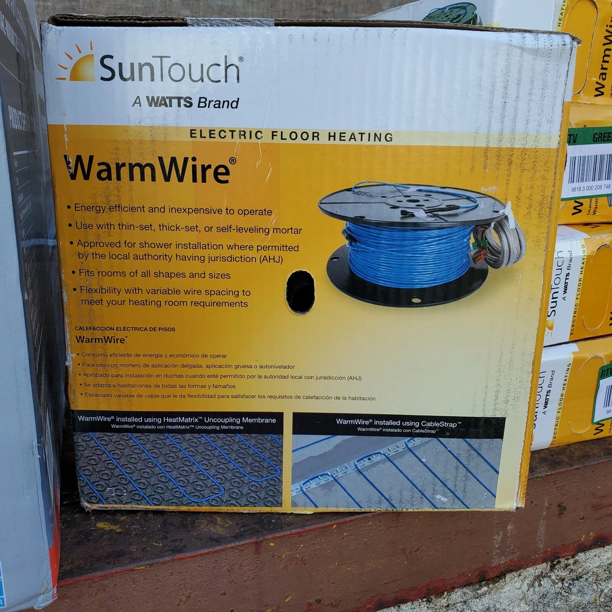 SunTouch WarmWire - 140 Sq Ft - Radiant Floor Heating Wire - 240V - 548 ft  Le... | eBay