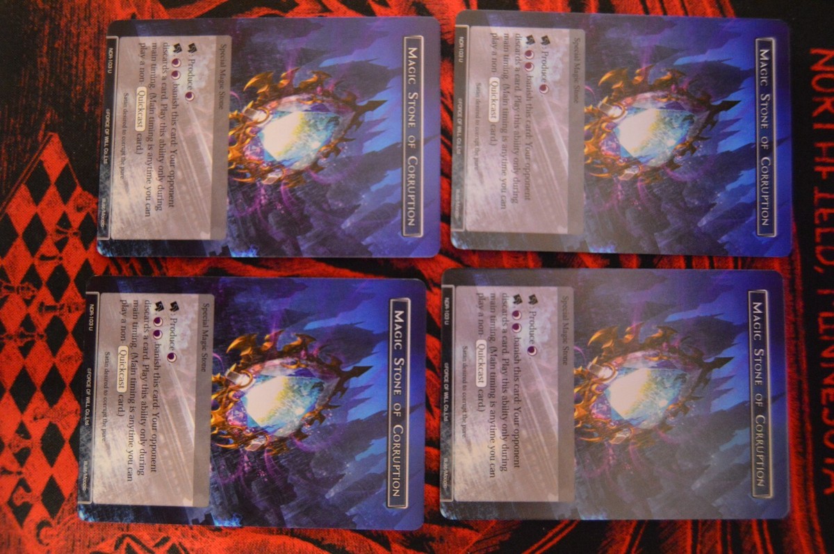 4 x Magic stone of corruption from NDR FOW Force of will | eBay 4 x Magic stone of corruption from NDR FOW Force of will | eBay