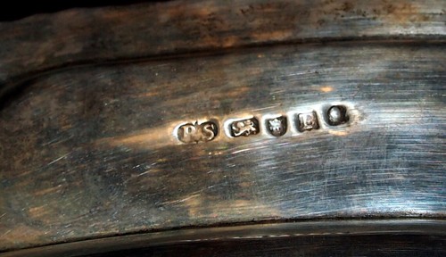 PAUL STORR RARE STERLING OVAL TRAY C 1797 LONDON GEORGE III ,104 TOZ L=22 1/8" - Picture 4 of 8