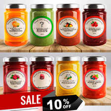 Houston Personalised Jam Pot Lid Jar Labels Stickers Preserves Conserve