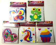 Creative Kids Beginner Plastic Canvas Kits Assortment Lot of 5 Sewing Gift
