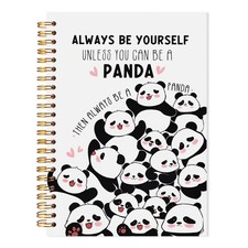 LADOCK Cute Panda Notebook, Gifts for Women Journal, Pandas Lover bt6