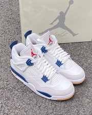 SB X  Jordan 4 Mid Retro 'Navy' Men's Mid Top Retro Basketball Shoes